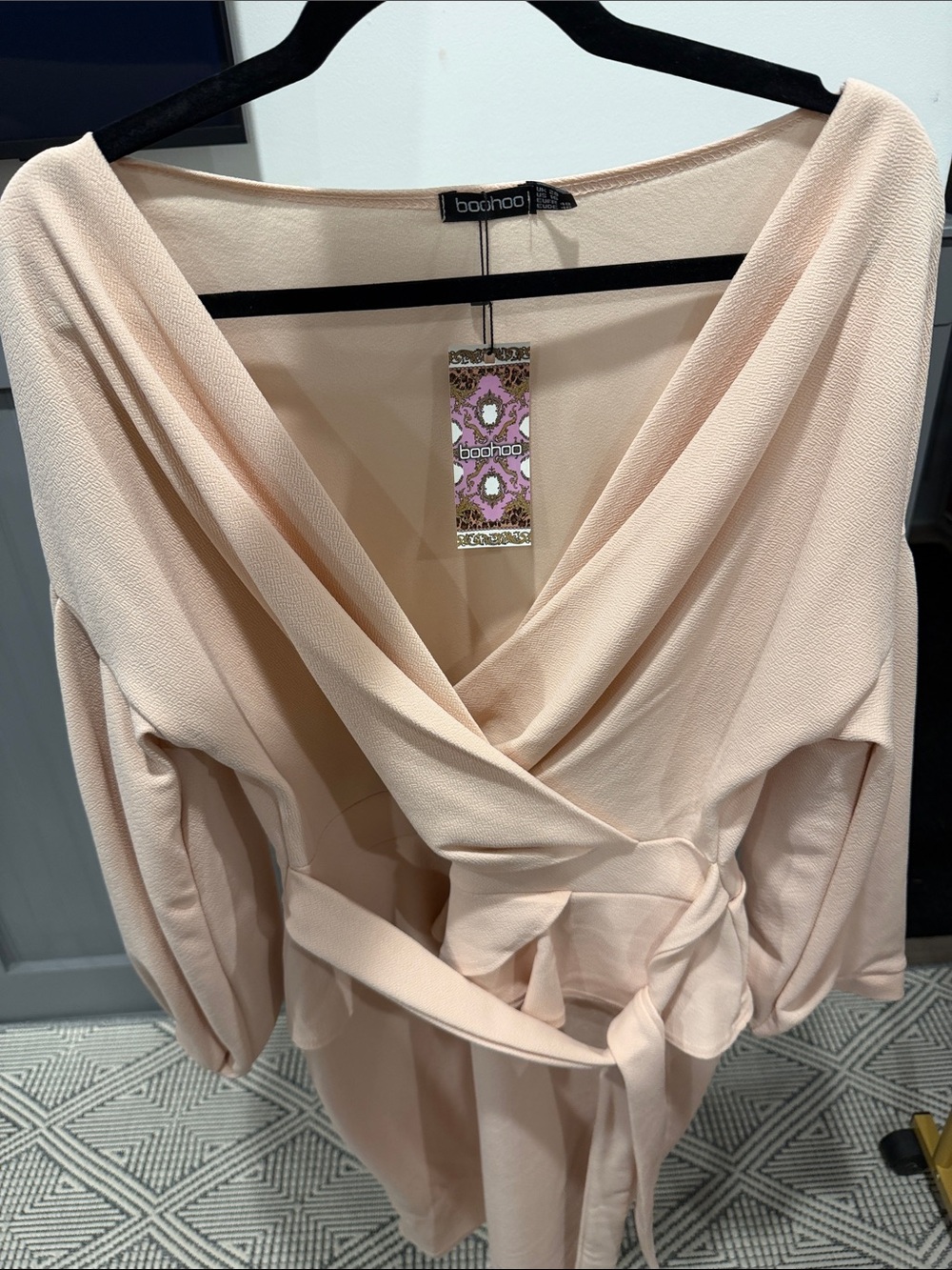 Off Shoulder Blush Pink Dress
